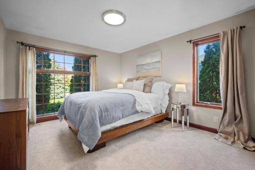 Guest room on main floor with full bathroom