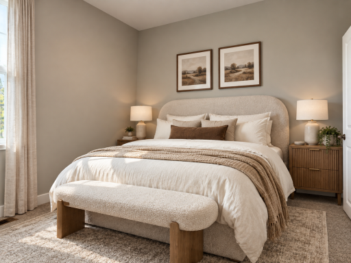 Main level bedroom #5. *Photo of similar home. Virtually staged.