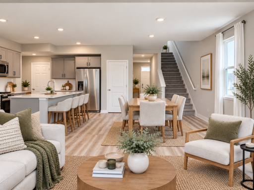 Open-concept living makes gathering and entertaining effortless. *Photo of similar home. Virtually staged.