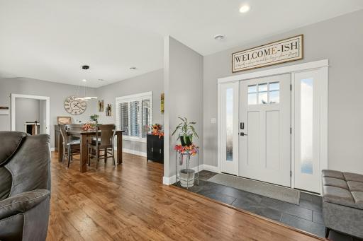Main floor entry with ceramic tile and recessed lighting.