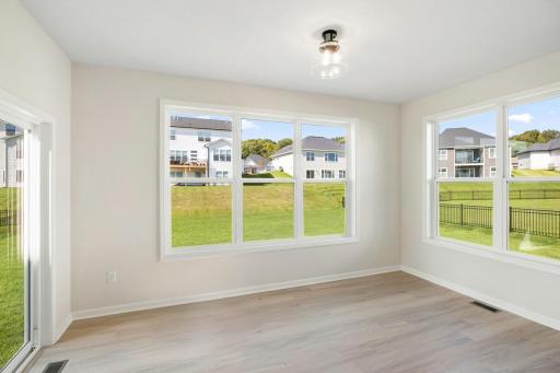 A stunning array of windows enhances the home!