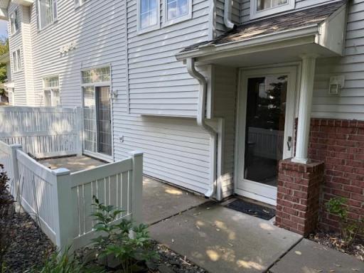 Porch off the dining room sliding glass door