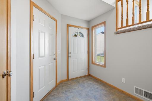 A large closet, garage access and the front door are conveniently located off the front foyer!