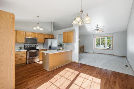 Open floorplan between Kitchen, Dining Area & Living Room allows for great entertaining!