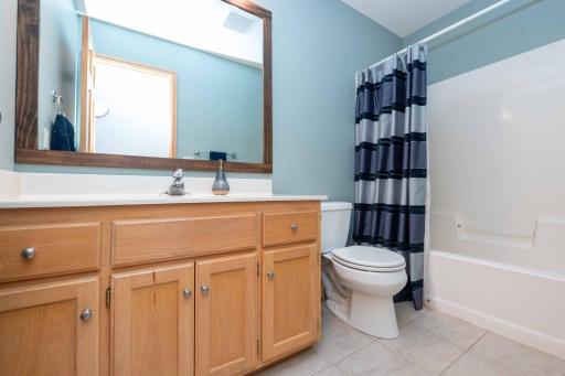 Full bathroom is convenient to all secondary bedrooms and other living spaces making it ideal for guests and everyday use.