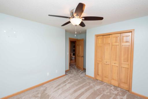 Closet storage and convenient hallway access.
