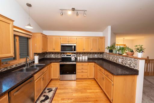 Stainless steel appliances create for a clean, cohesive look that is easy to maintain.