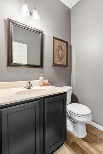 Half bath on main floor for guests