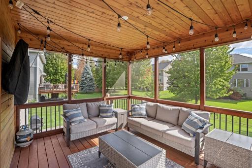 You'll love having this screened in porch to enjoy!