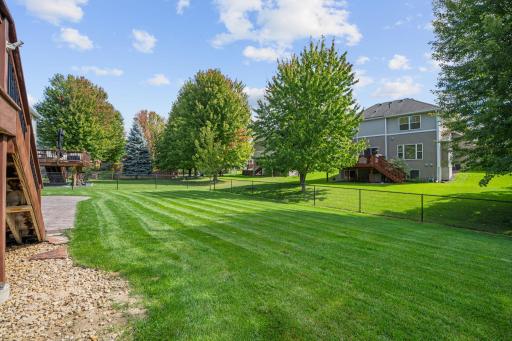 Large fully fenced backyard