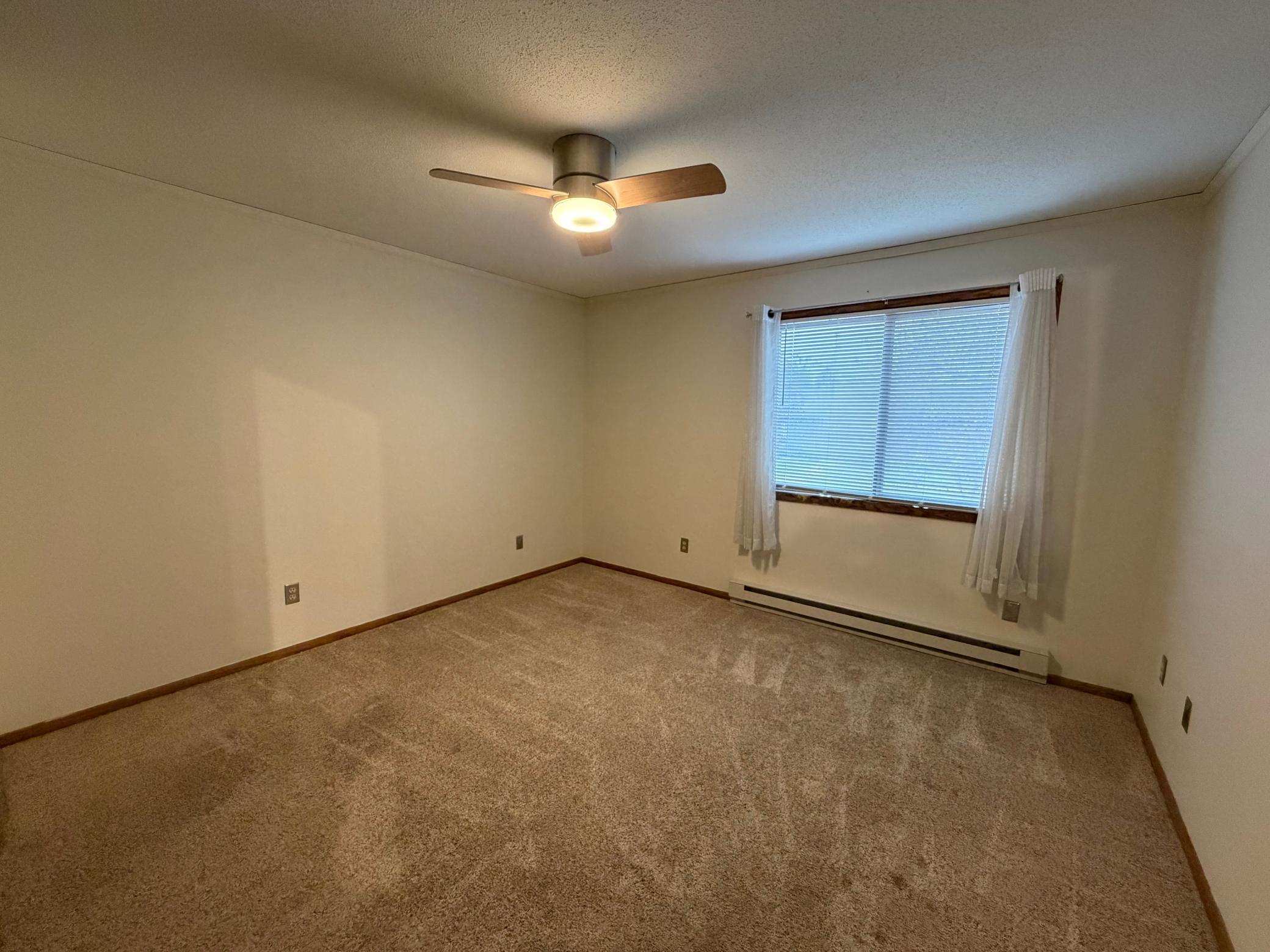 Primary bedroom, newer ceiling fan