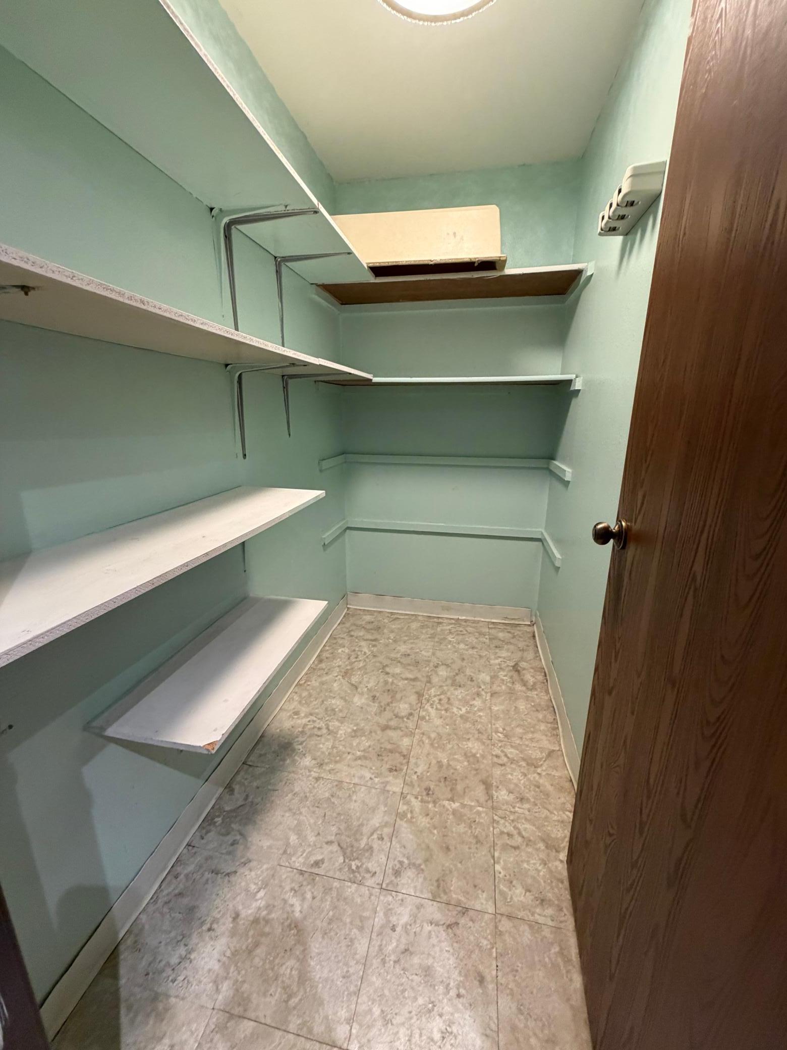 Storage room in unit