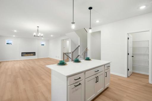 Kitchen open to Dining Area, Morning Room, and Family Room