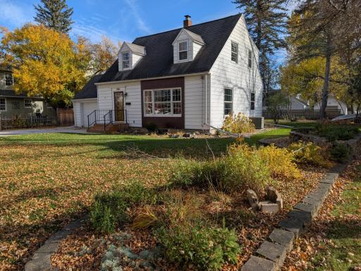 Front with landscaping