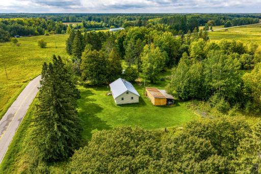 Aerial of house