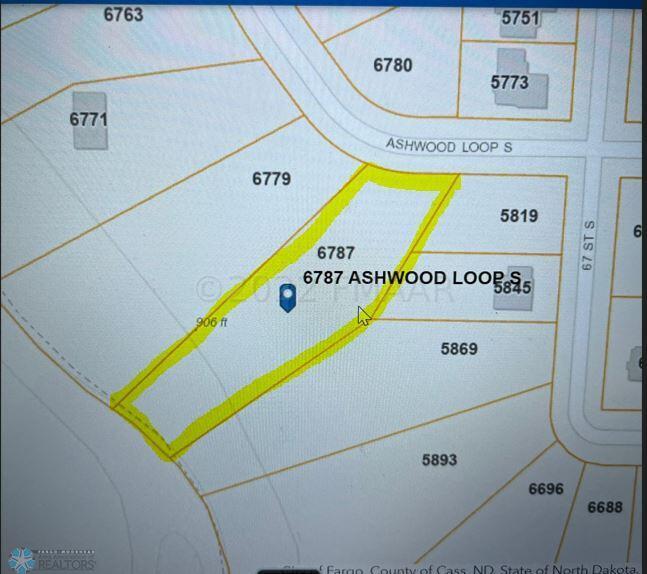 6787 Ashwood Lot Map