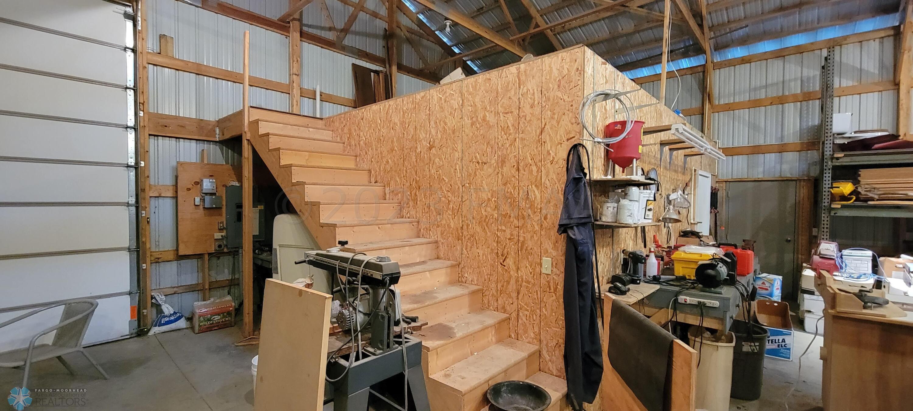 Upper storage above office