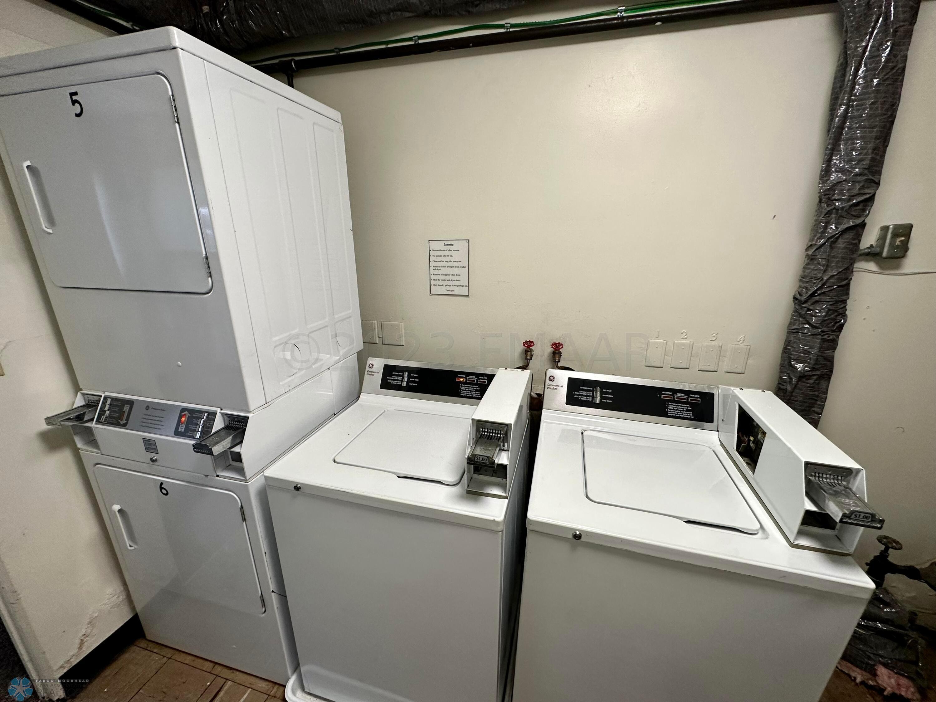 Included 2 Washers and 2 Dryers