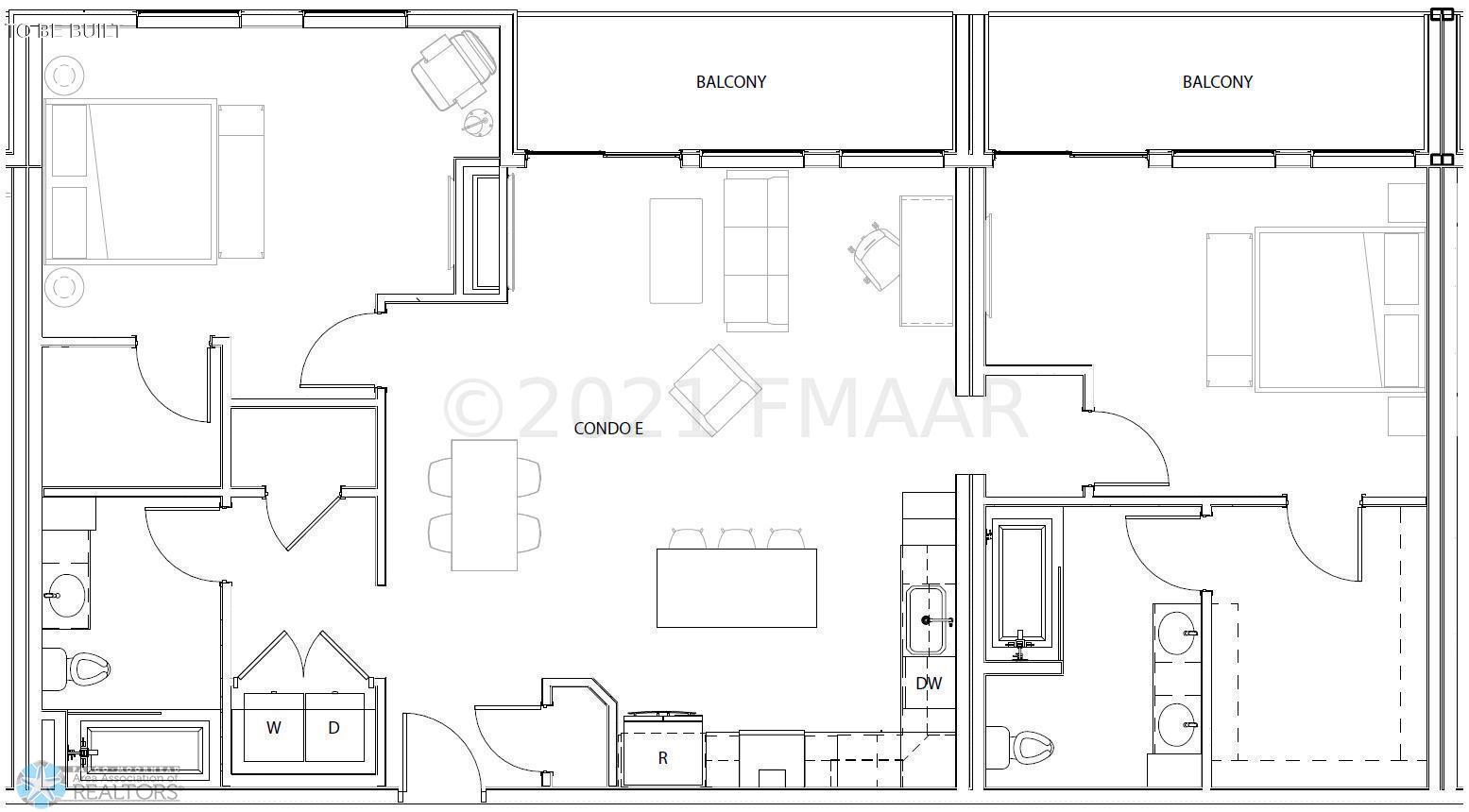 Condo E Floorplan Drawing
