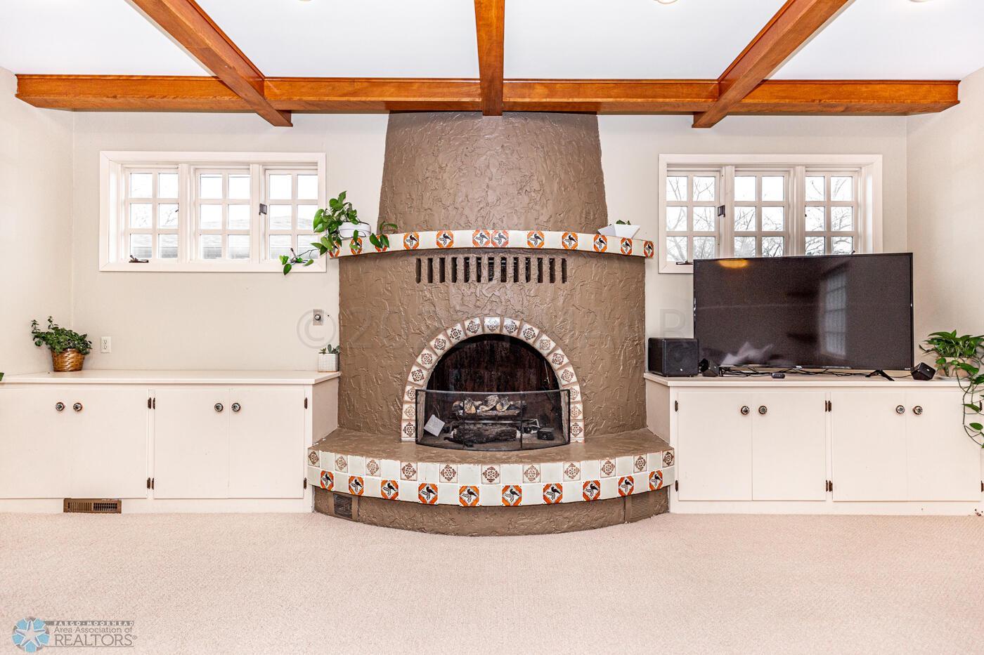 Wood Burning Fireplace
