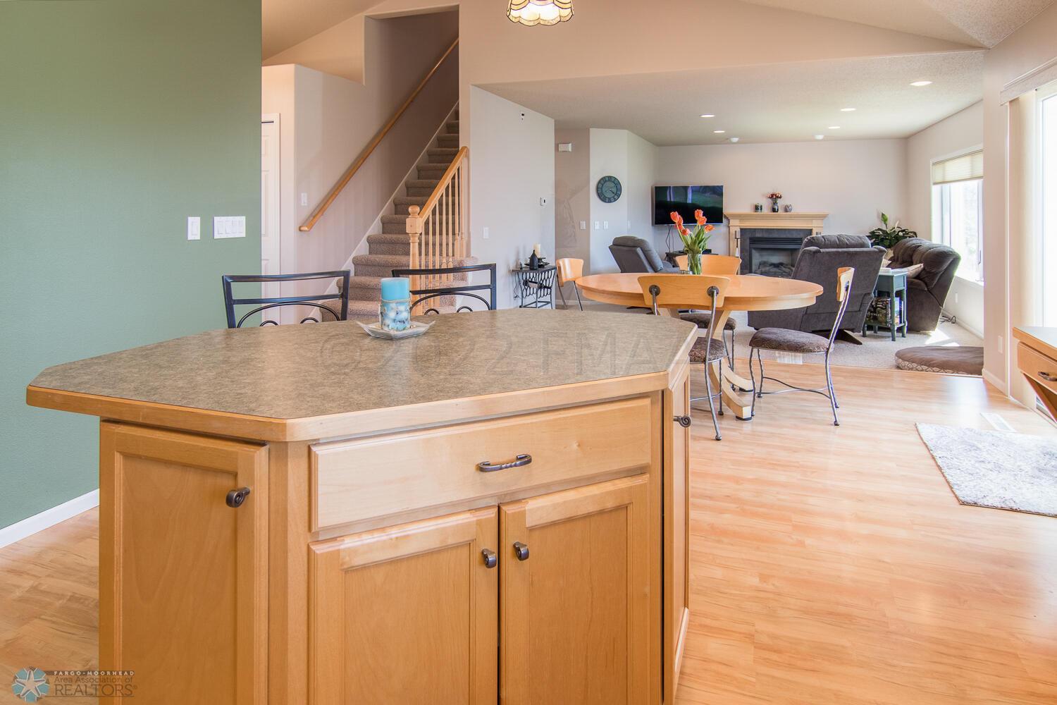 View to Dining Room & Family Room