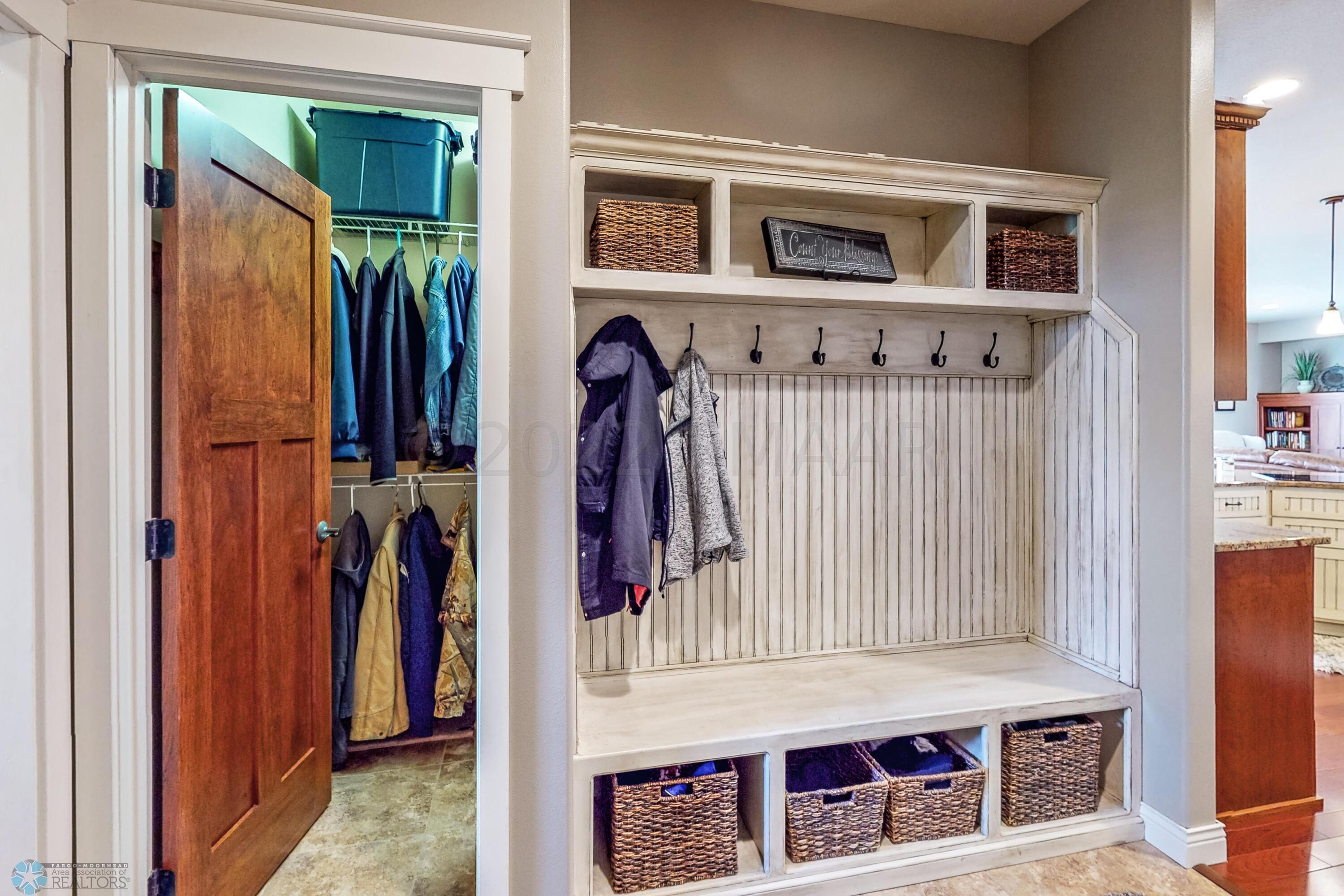 Large drop zone with closet