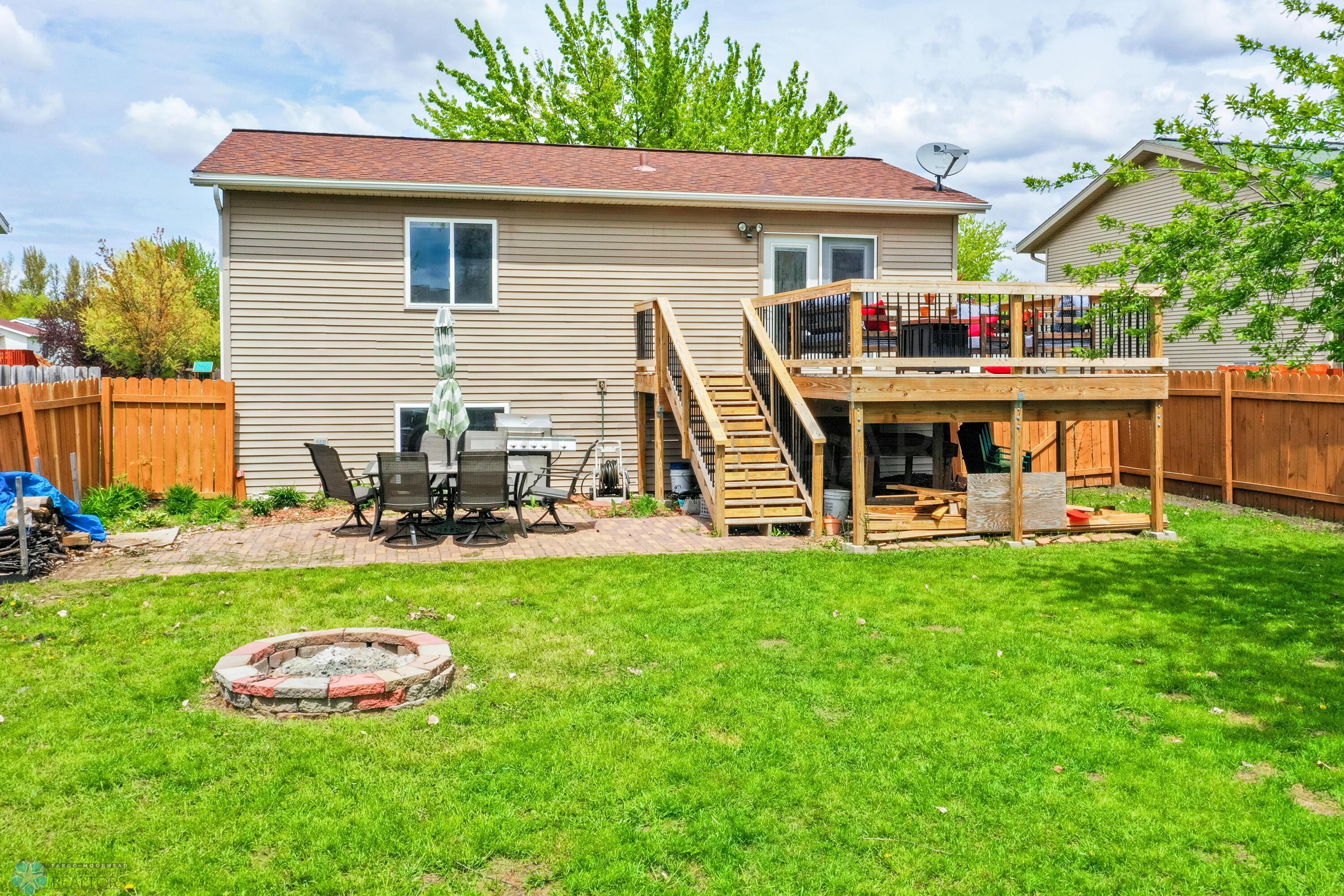 rear of home