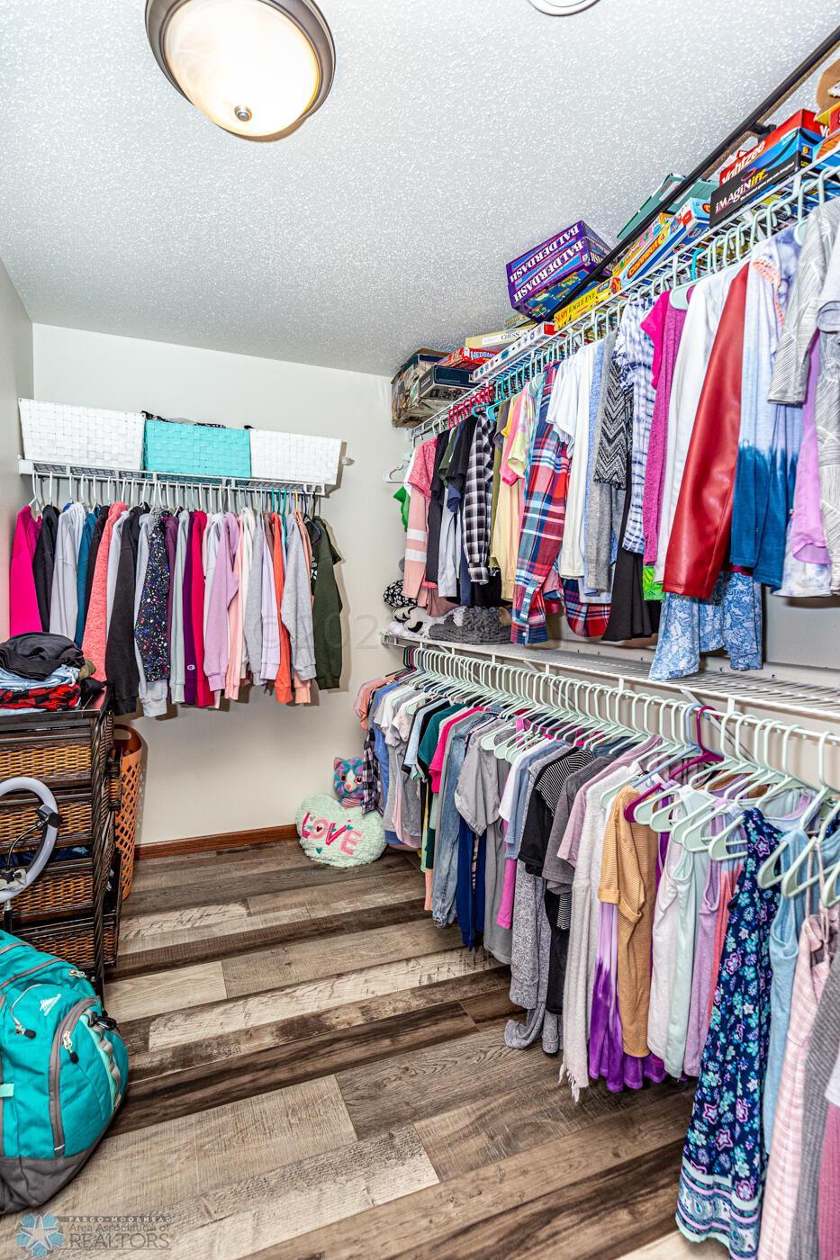 Basement walk in closet