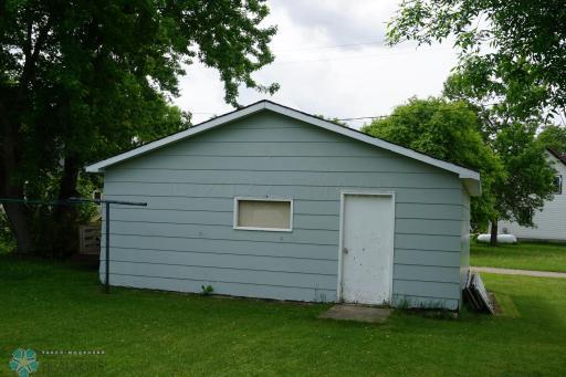 Service door into garage