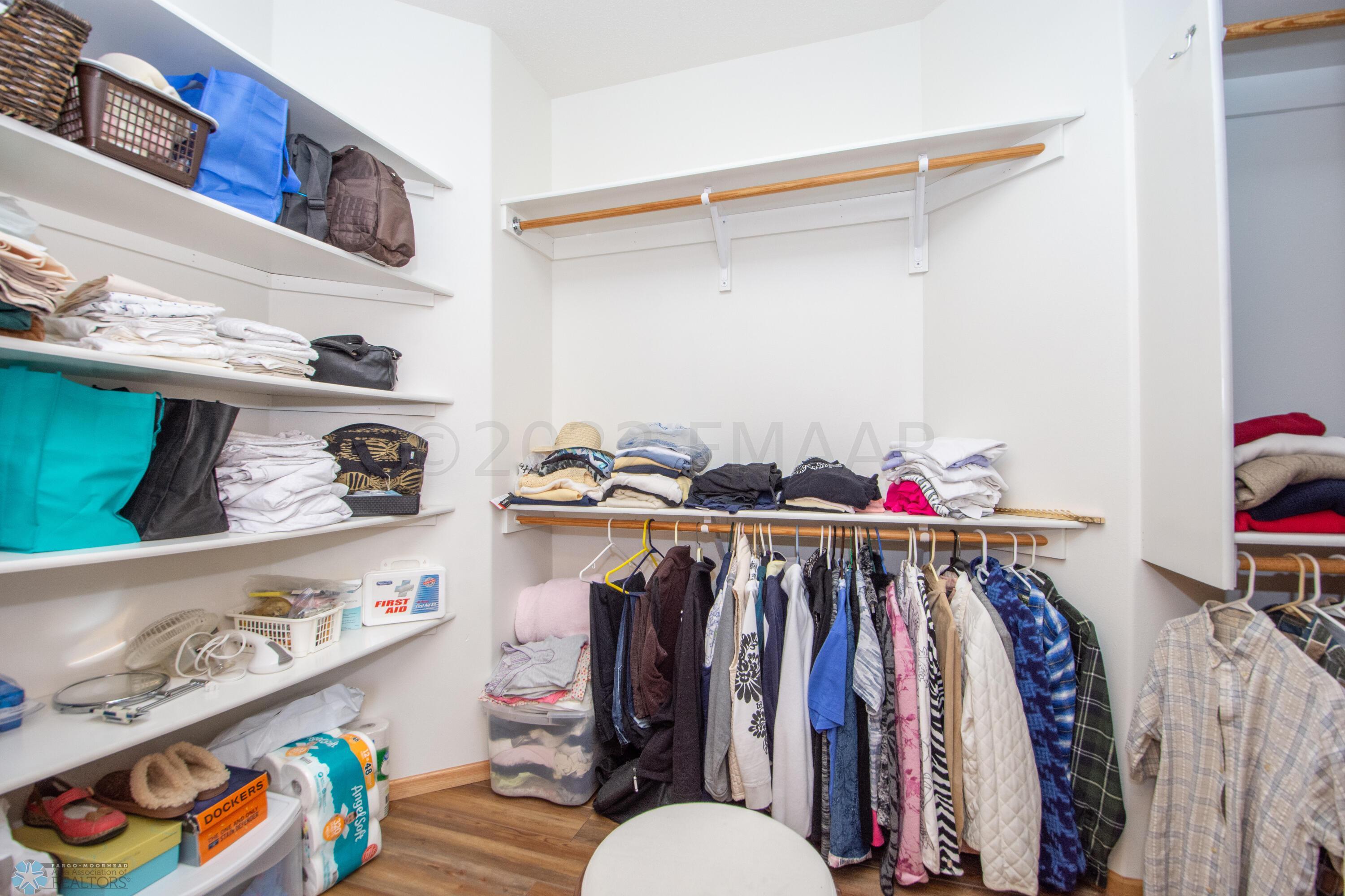Main bedroom walk in closet