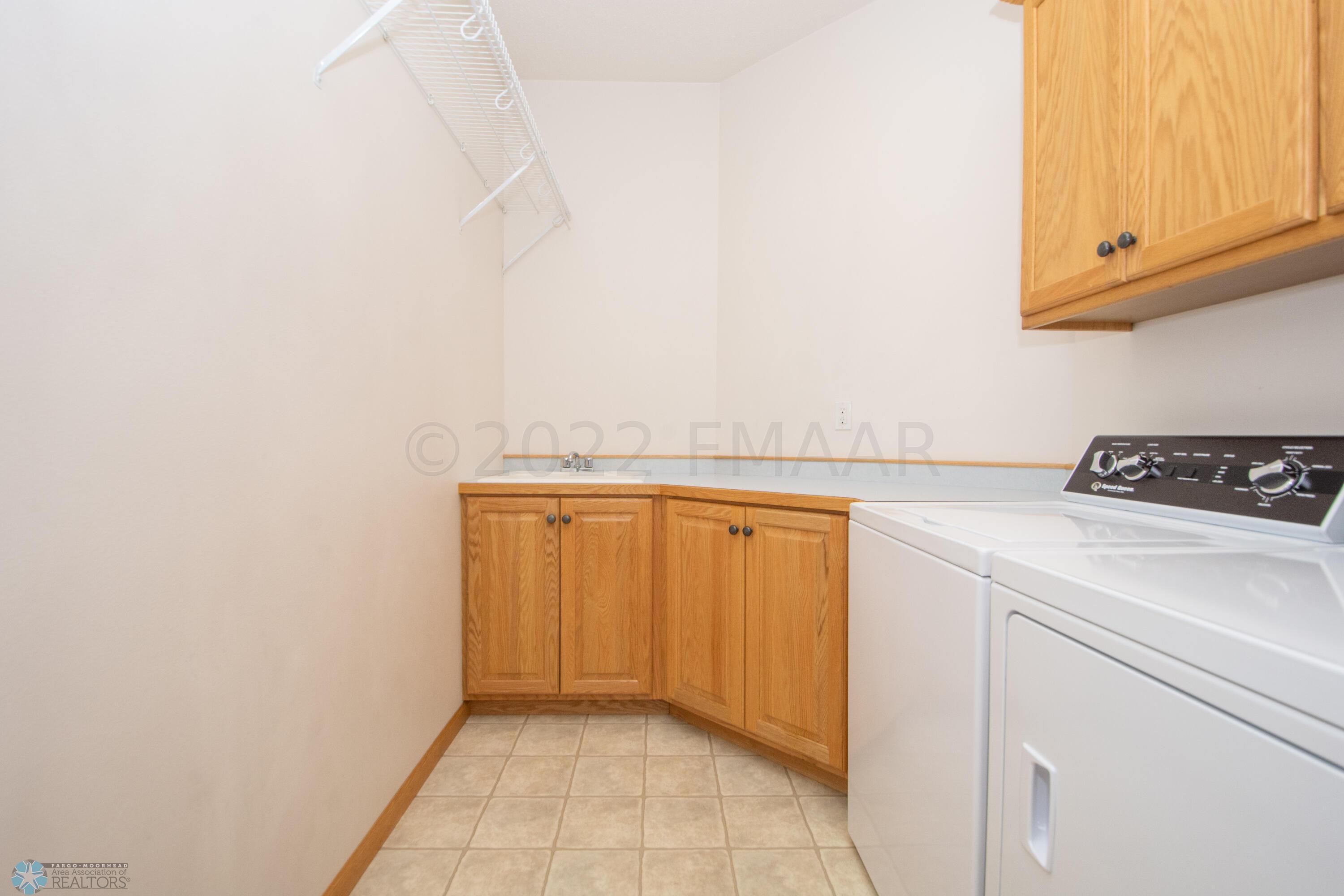 Laundry with sink