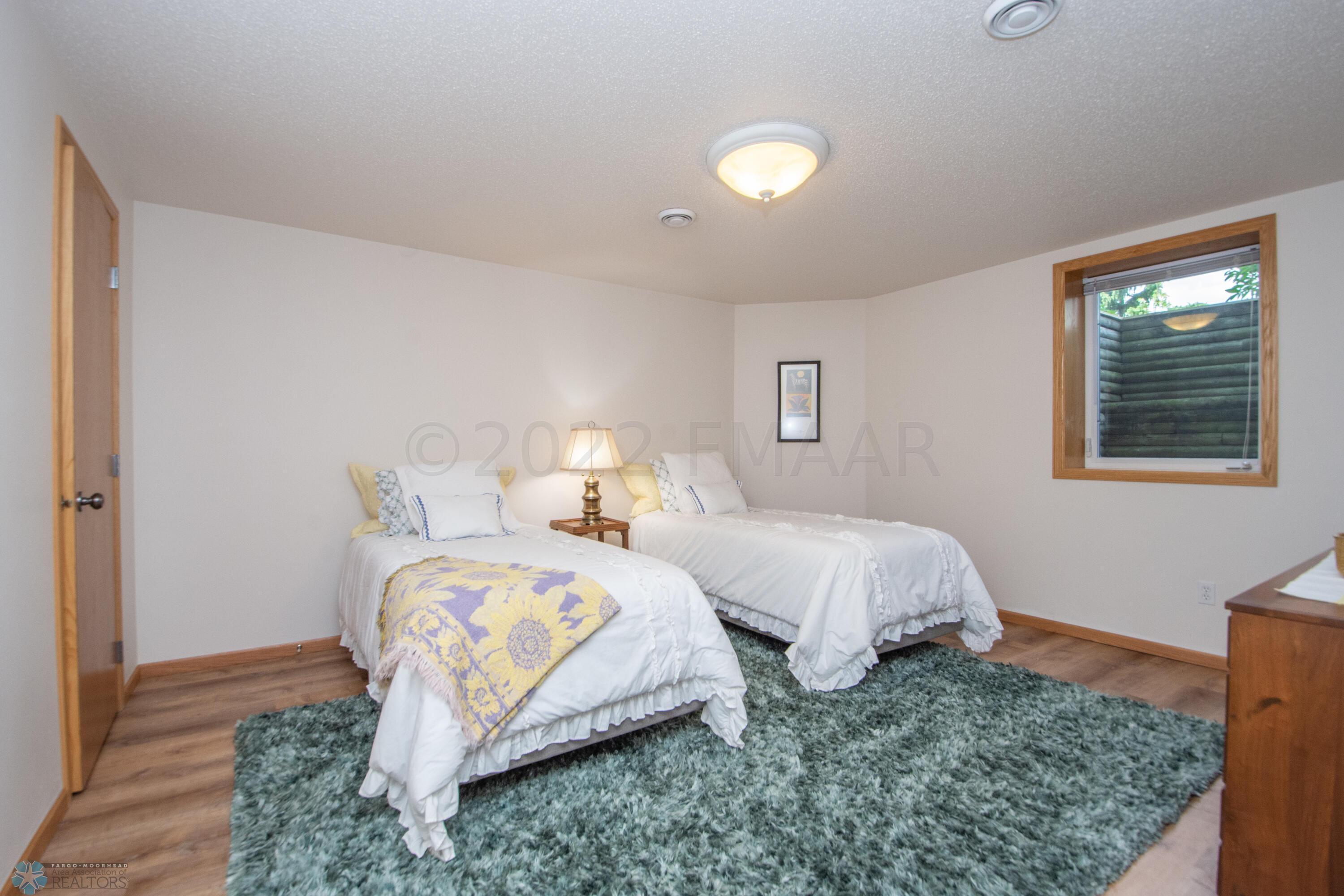 Bedroom with walk in closet