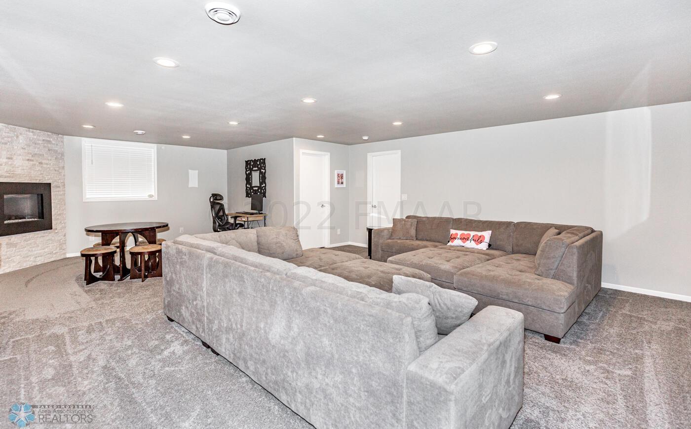Spacious Lower Level Living Room