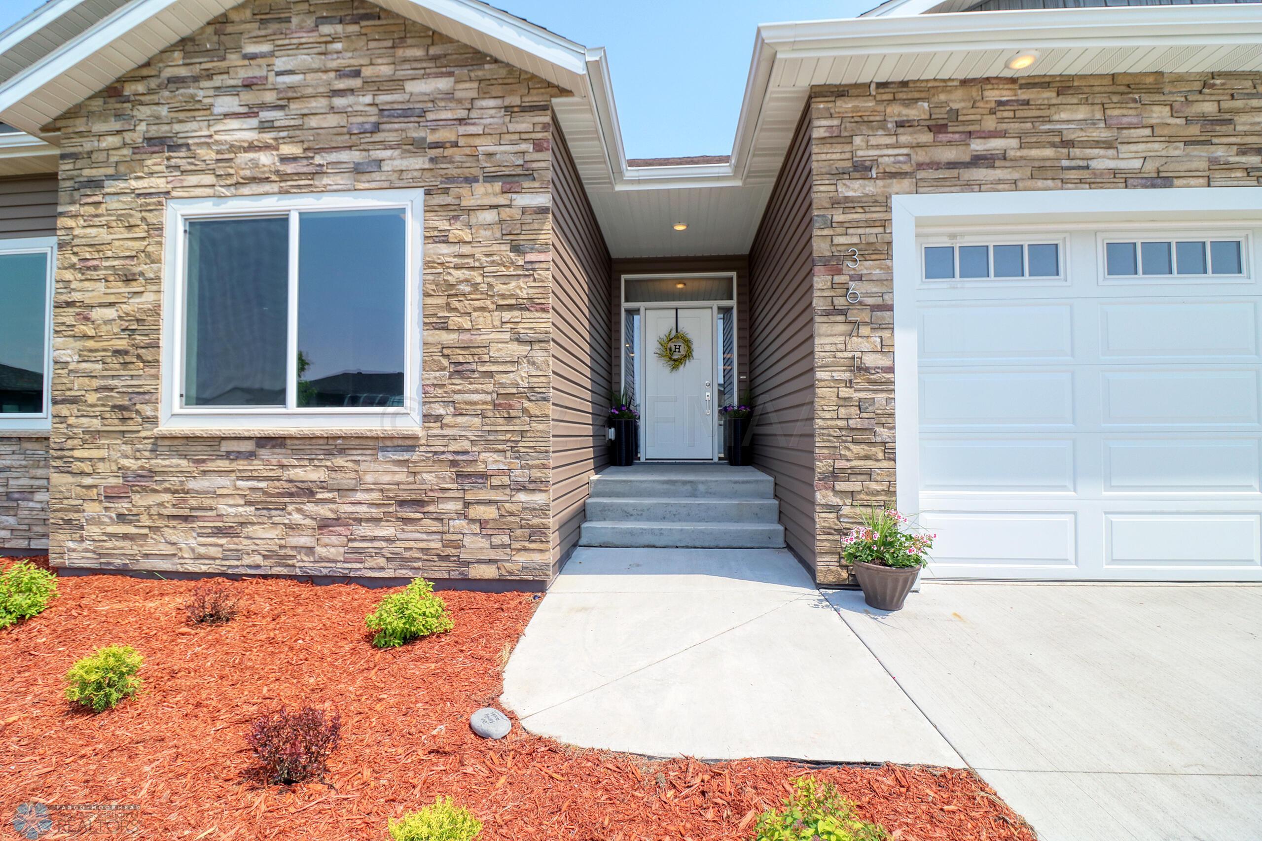 Front Entry with Stone Accents!
