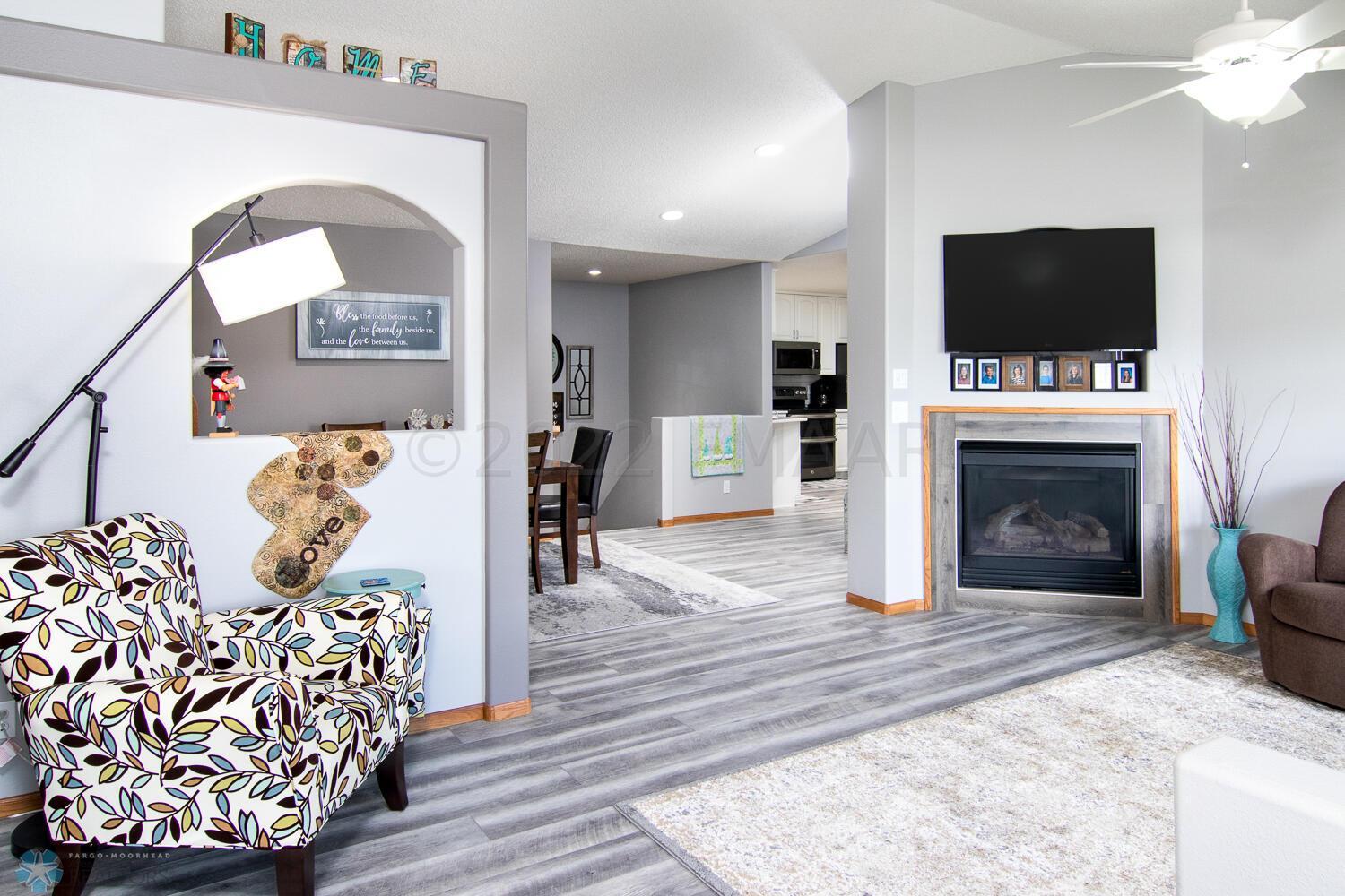 Living with Gas Fireplace
