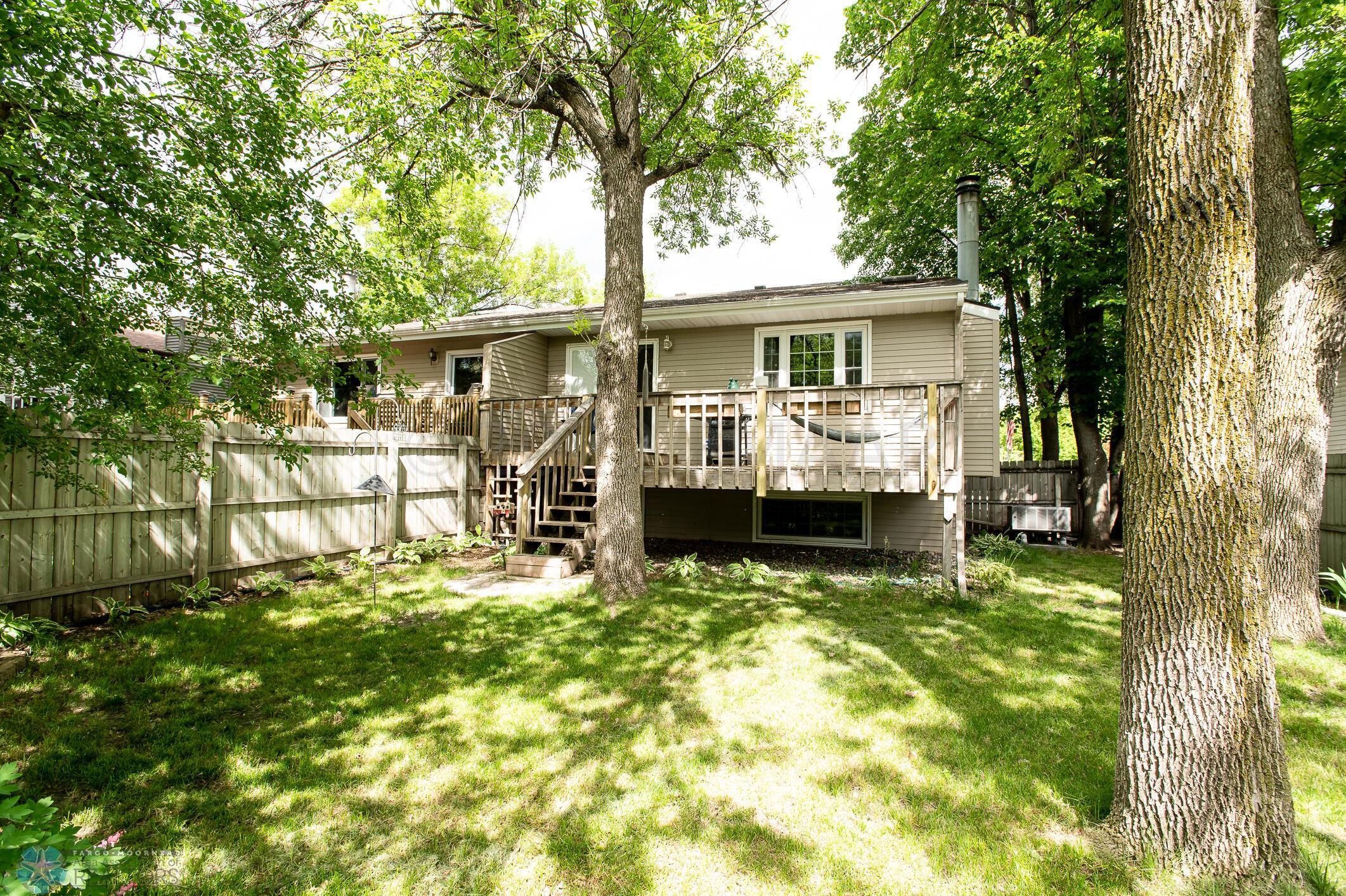 Back yard and deck