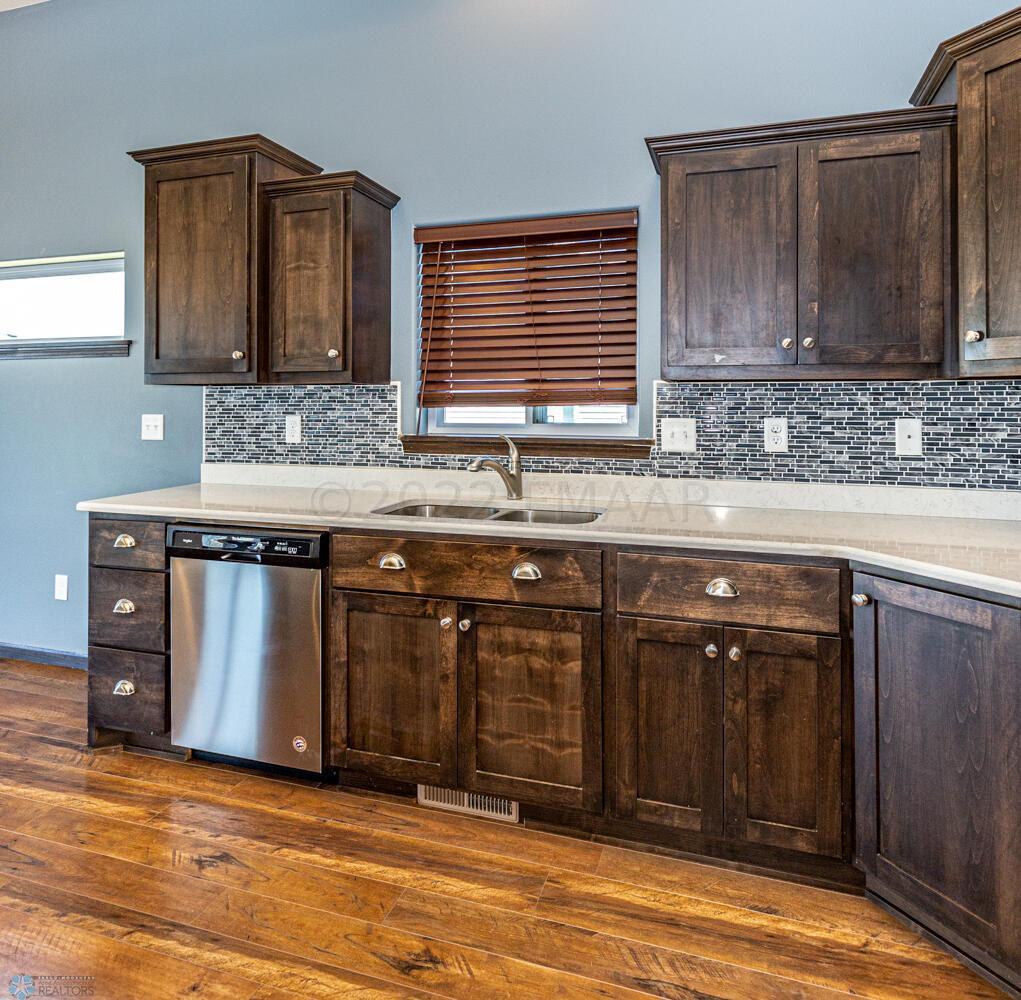 kitchen with tile backsplash