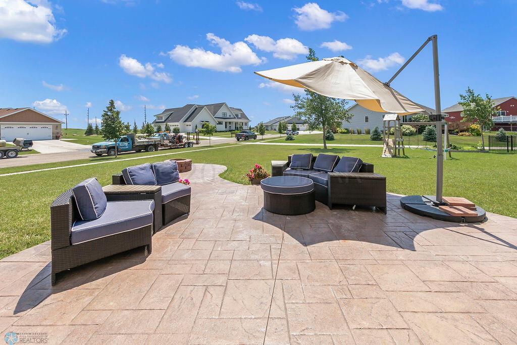 Stamped patio