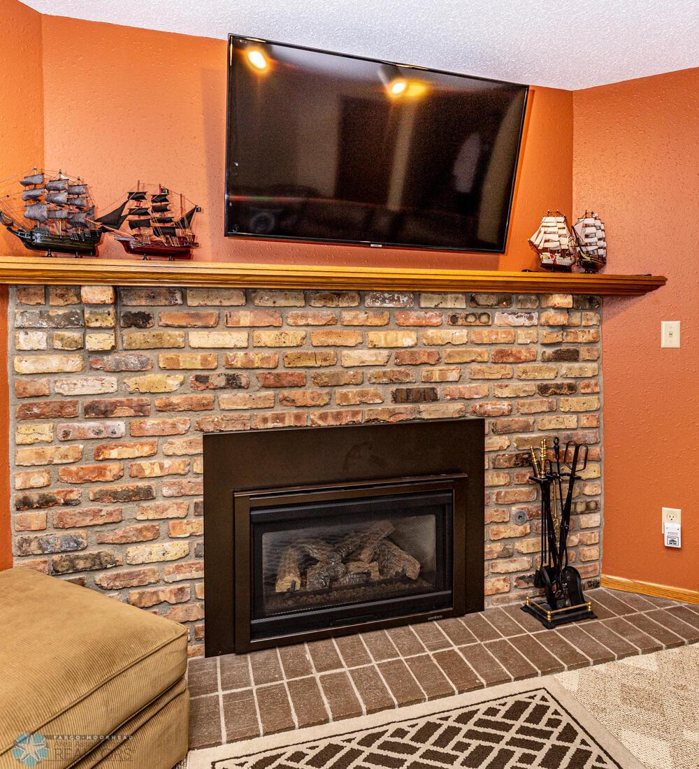 Gas Fireplace in Family Room