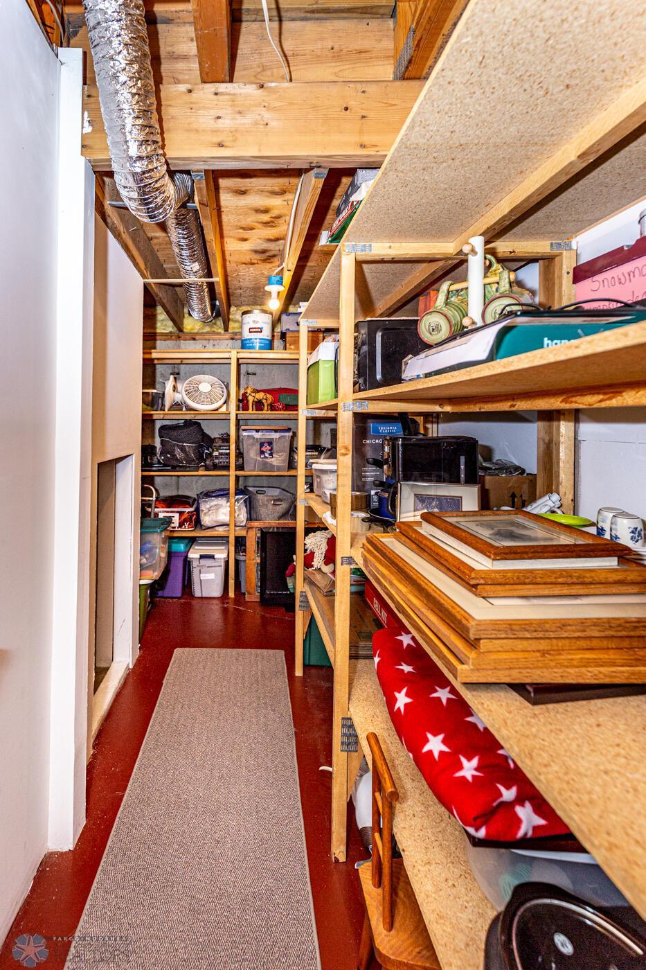 Storage in Basement