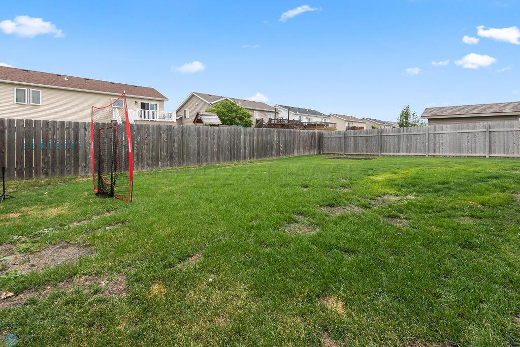 Fenced-in backyard