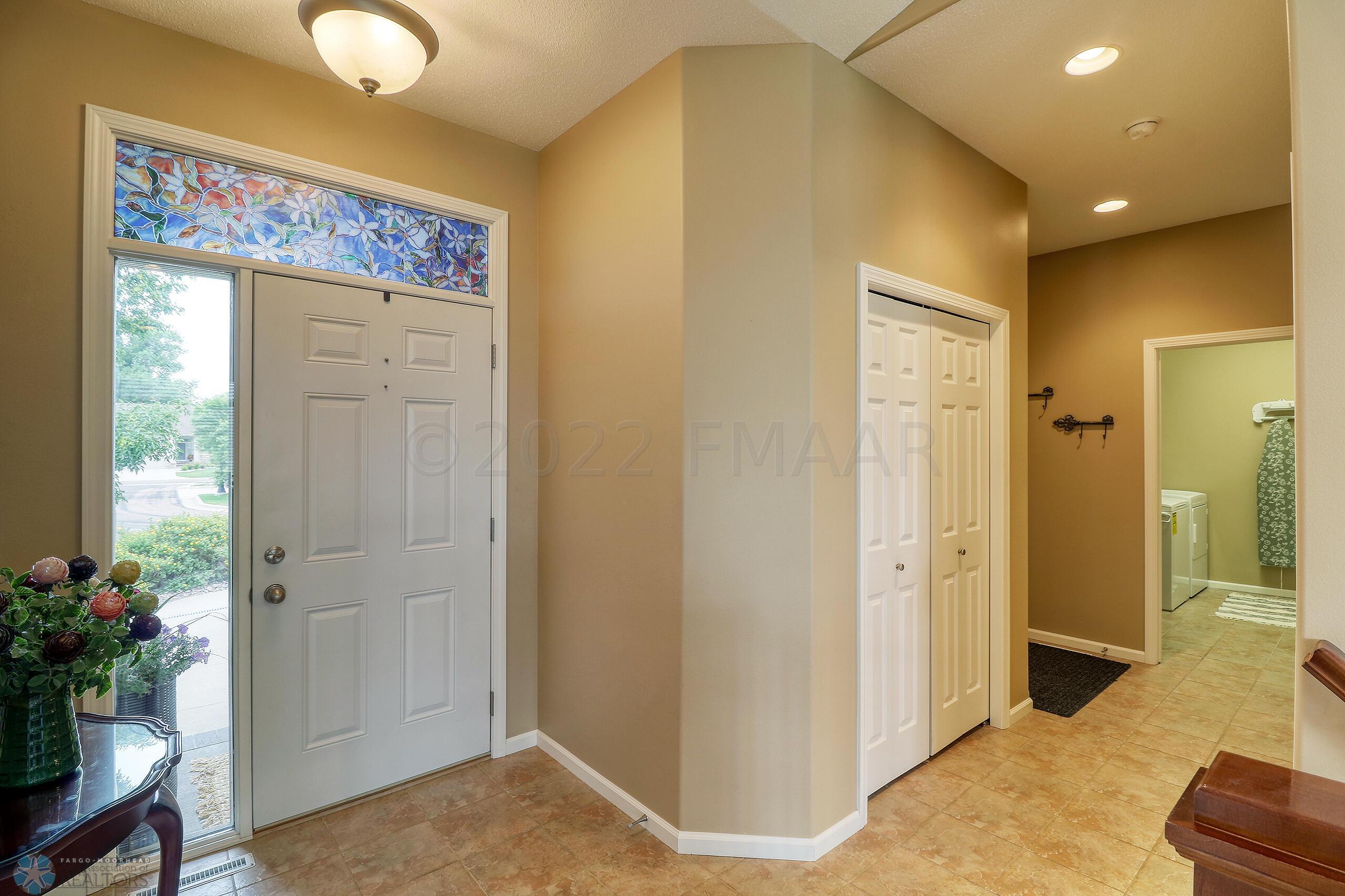 Foyer with Tile Floors