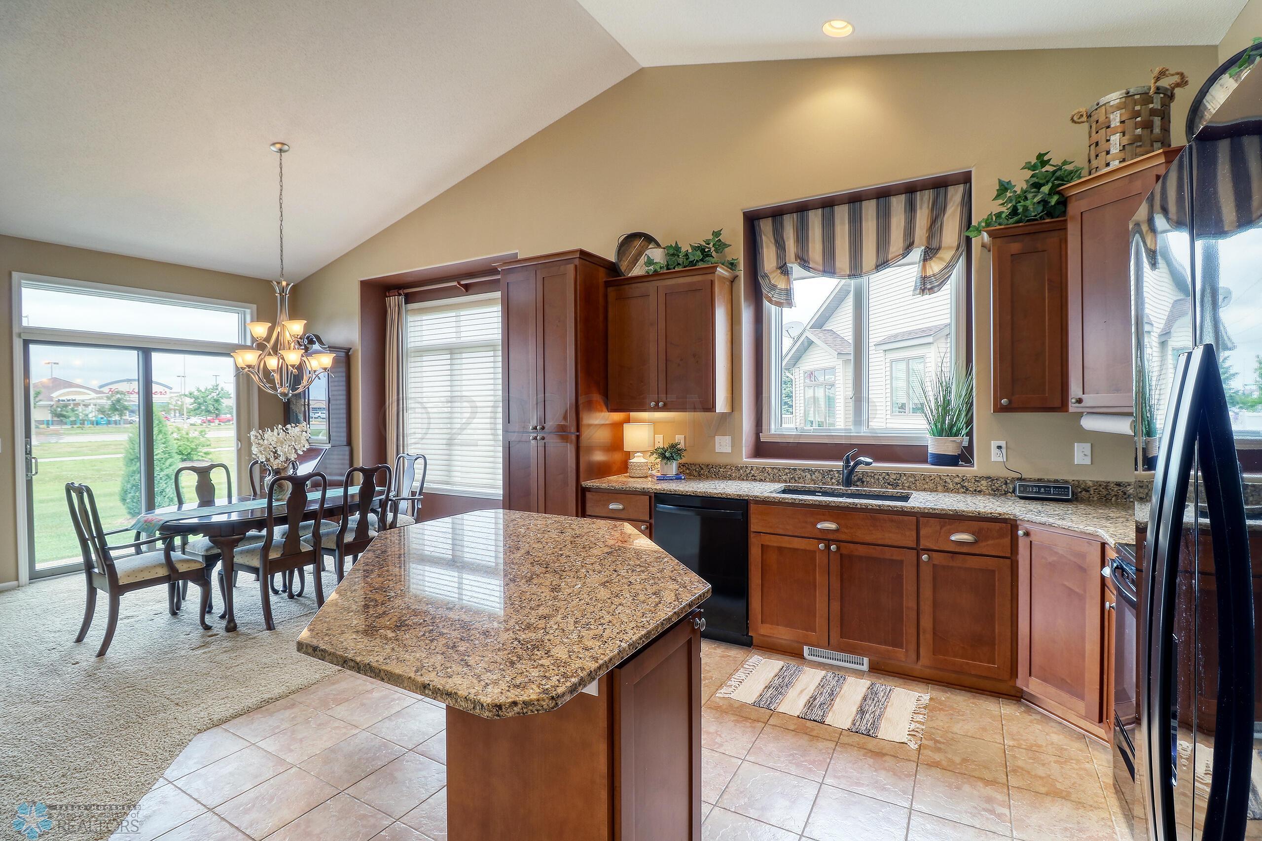Open Concept Kitchen with Large Island
