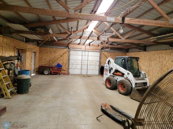 Pole barn with concrete