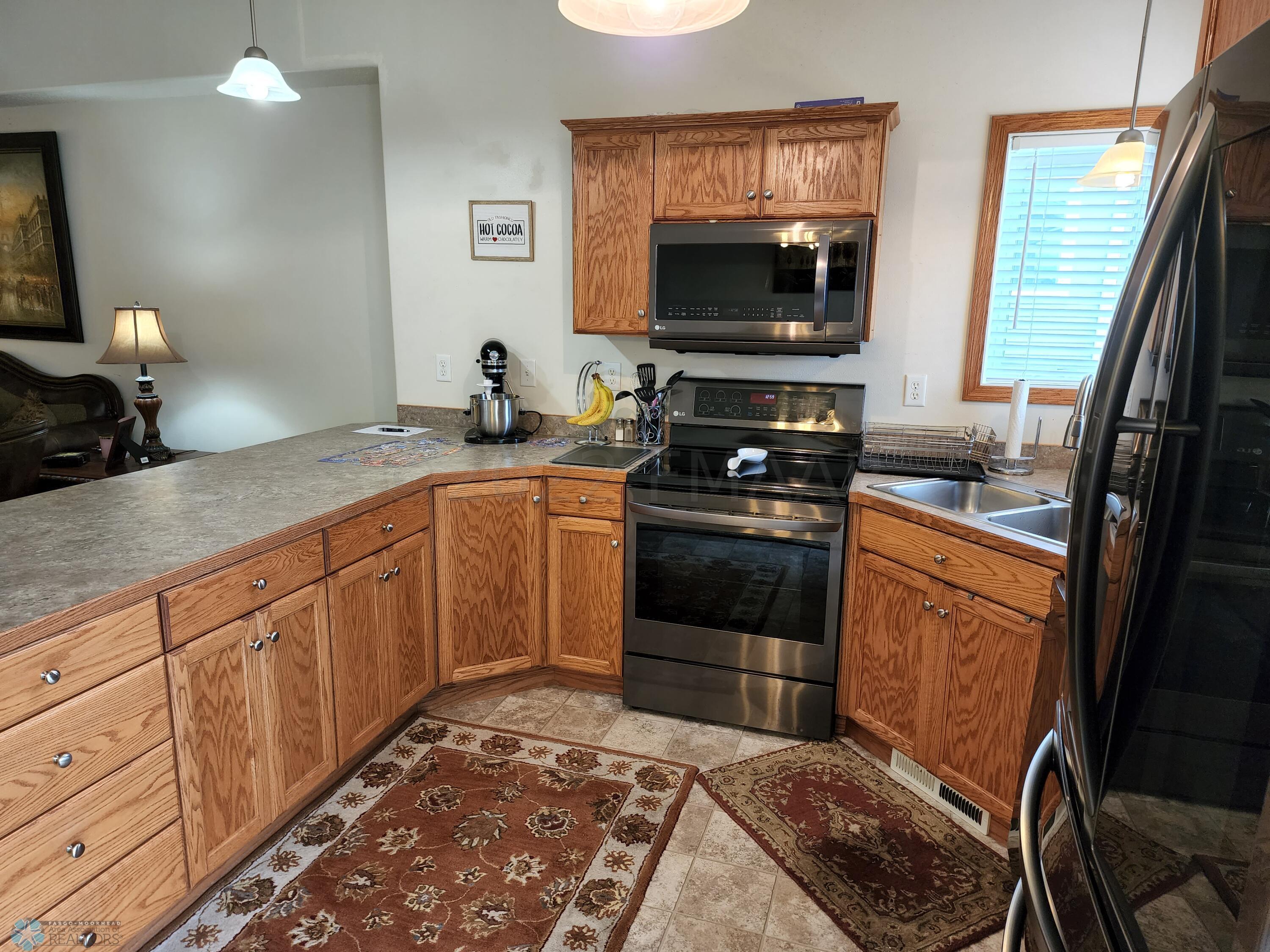 kitchen with new appliances
