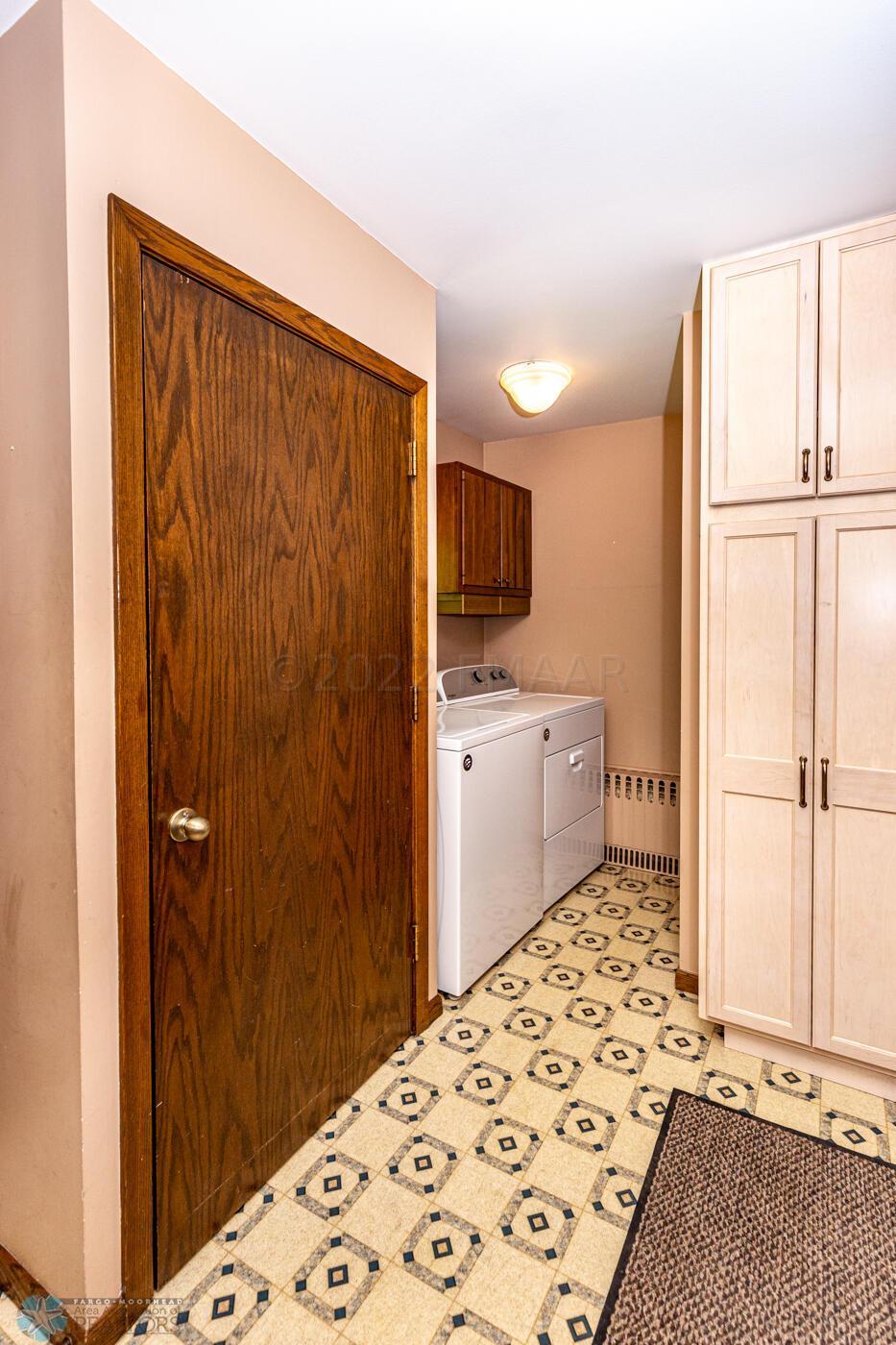 Laundry Area & Garage Entrance