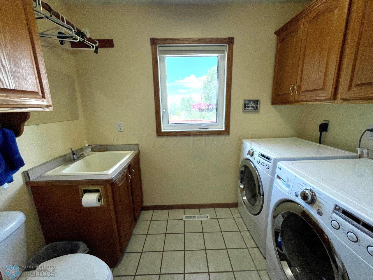8-Laundry with half bath on main floor (