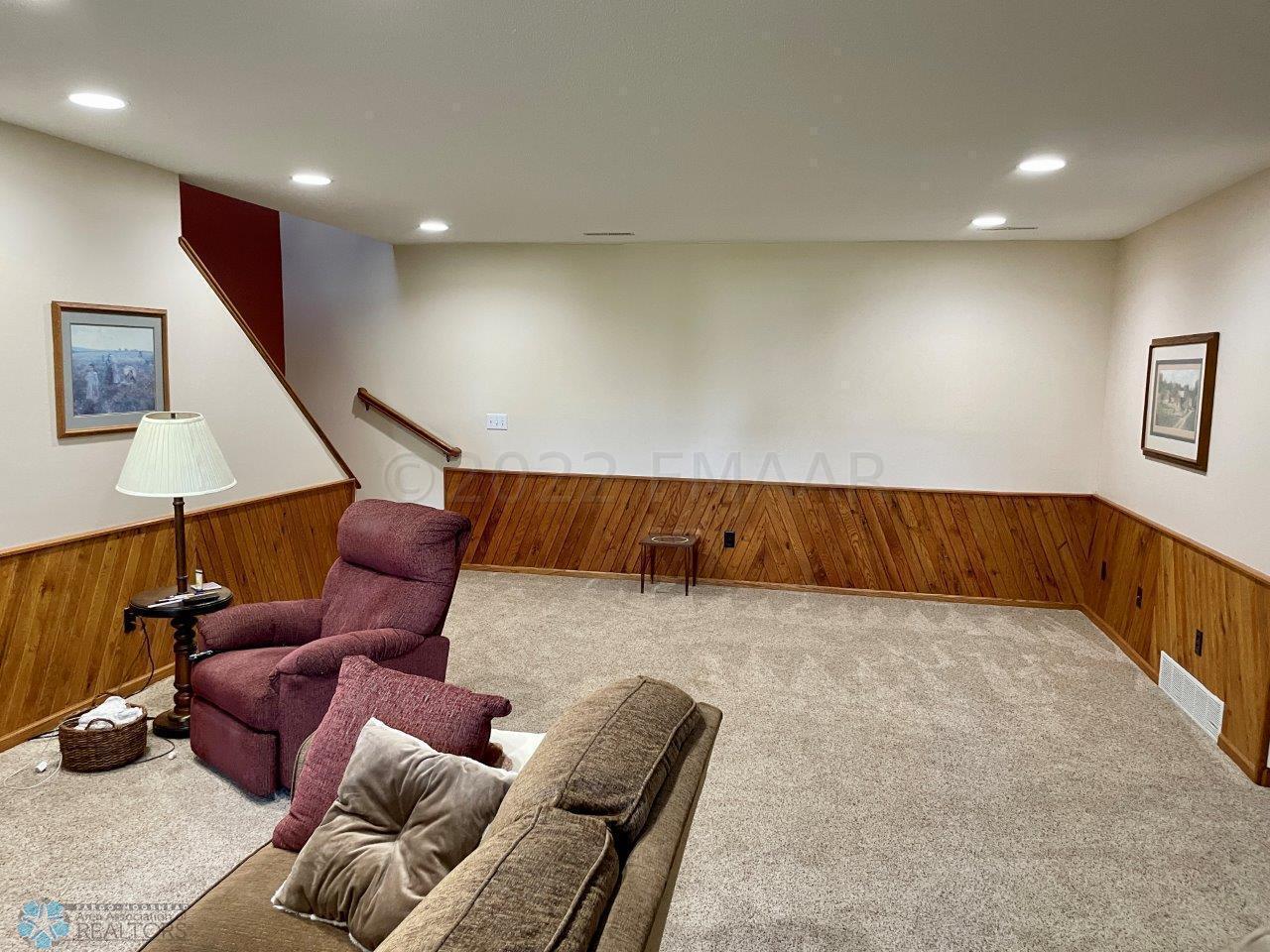 12-Family room with gas fireplace in wal