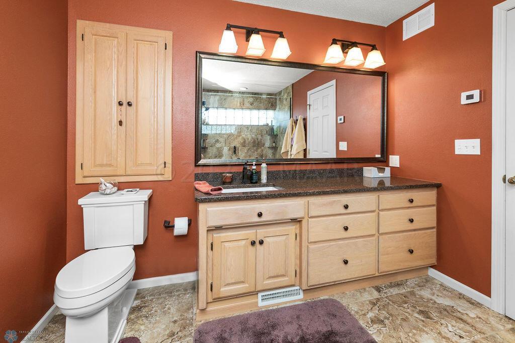 Primary bathroom with heated floors