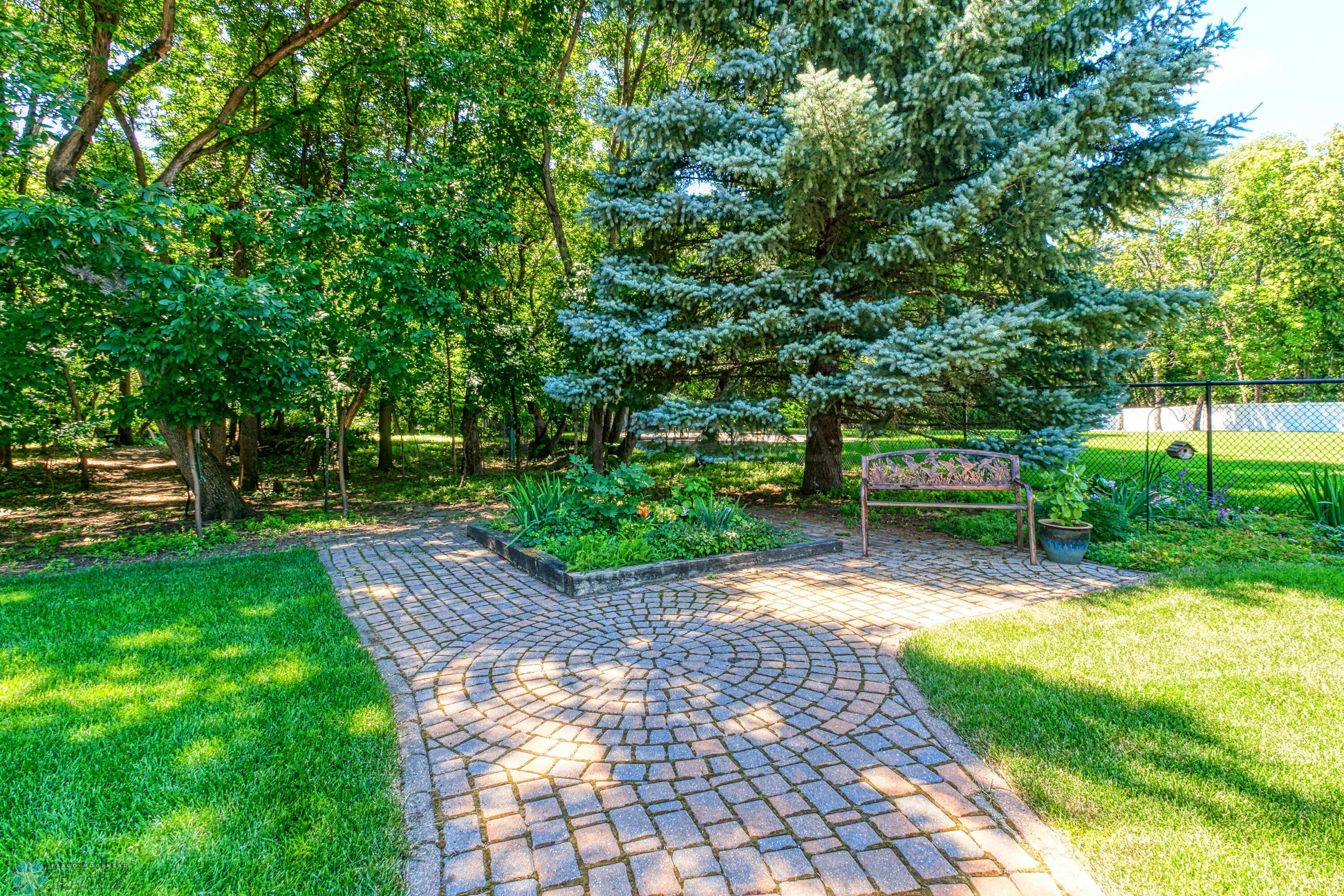 Park-like backyard
